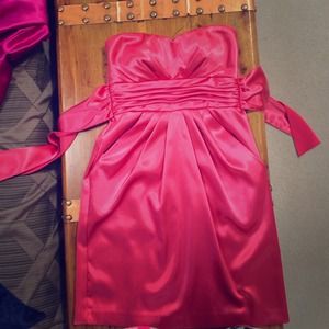 Knee Length Pink Dress