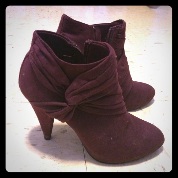 Cute purple booties