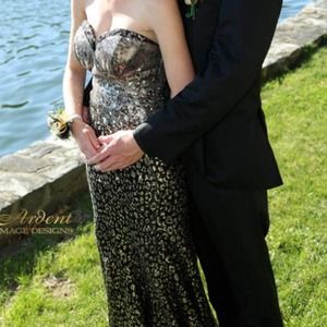 Tony Bowls Floor Length Gown