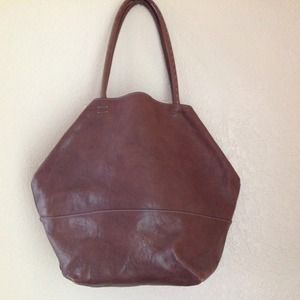 J Jill Brown Leather Hobo Handbag