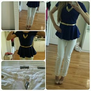 BUNDLE you get the peplum top & guess jeans