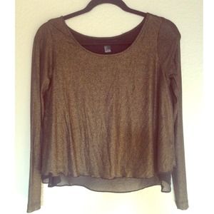 Gold forever 21 top