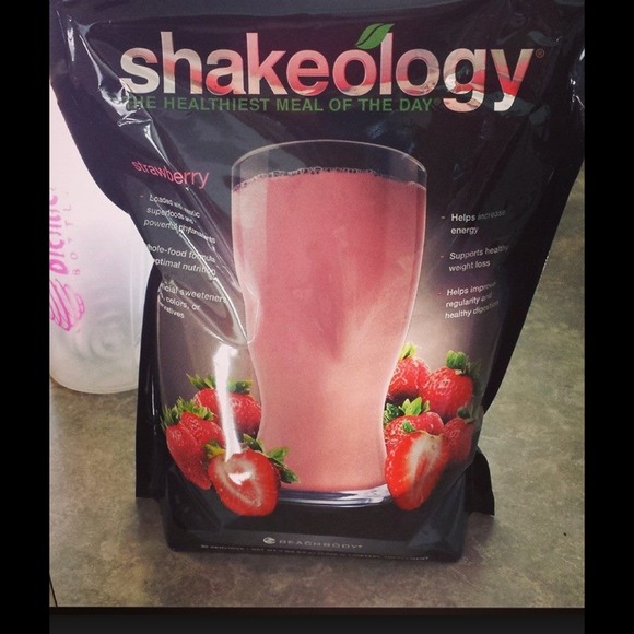 Strawberry shakeology opened bag