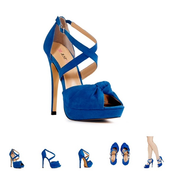 Royal Blue Strappy Heels