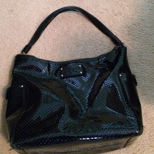 Kate Spade black shiny purse