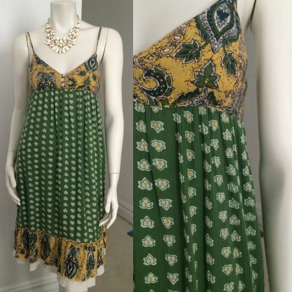 ❌Sold❌Billabong Patchwork Sun Dress 🌼
