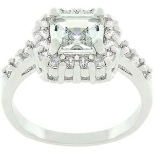 Pave’ Princess Ring