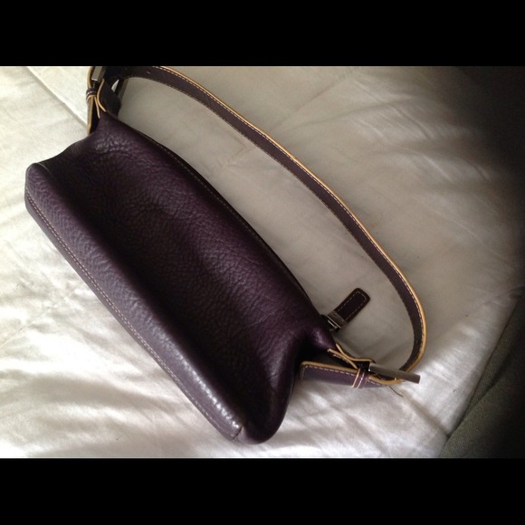 Kenneth Cole mini eggplant color mini purse - Picture 2 of 4