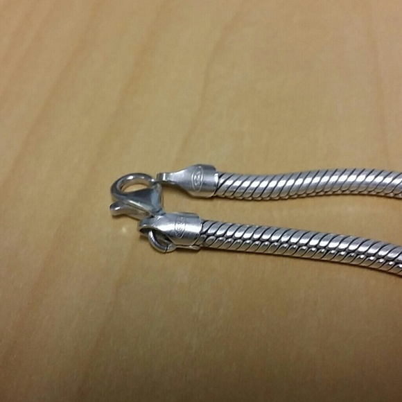 Sold. Sterling silver snake chain necklace. Solid. - Picture 4 of 4