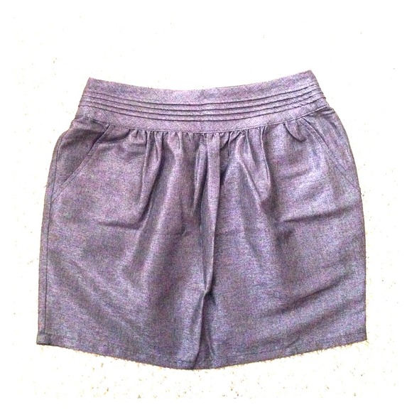 Urban outfitters silver/grey mini skirt 4 NWOT