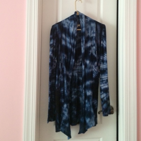 Tie dye blue dress cover