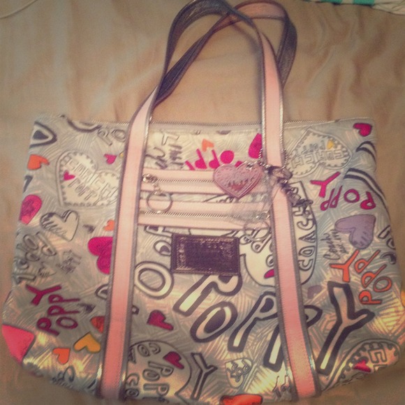 Silver Coach Poppy Purse