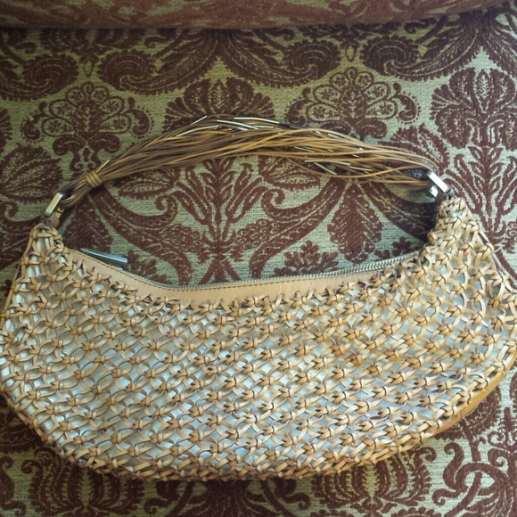 *FLASH SALE*Calvin Klein Woven Leather Hobo