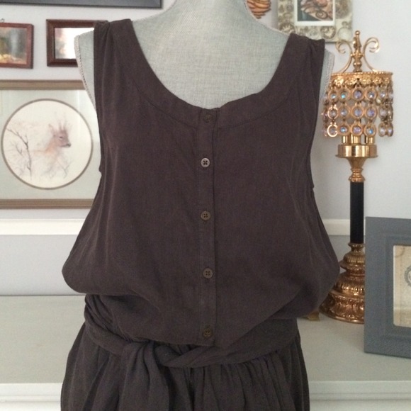 πππAllSaints Linen Jumper, low back, tie waist - Picture 2 of 4