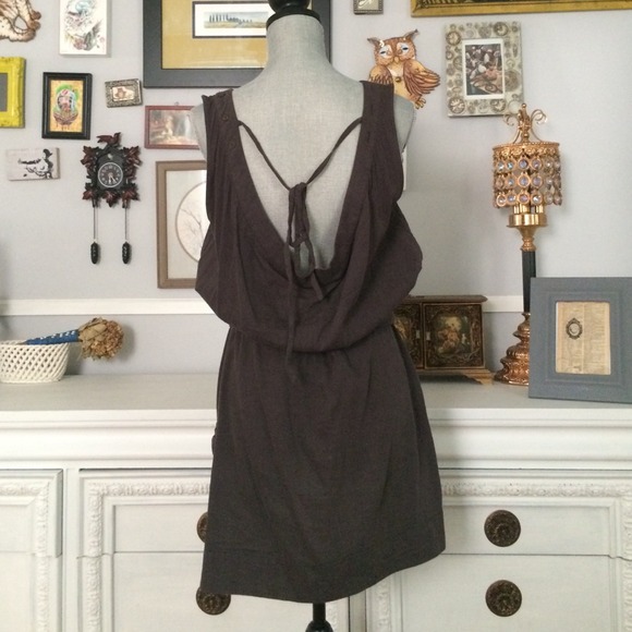 πππAllSaints Linen Jumper, low back, tie waist - Picture 4 of 4