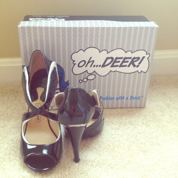 Pep toe heels