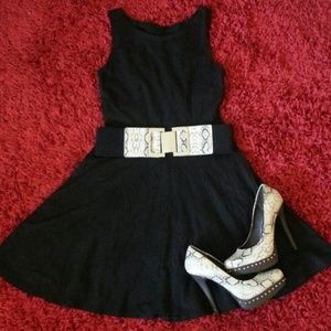 NWOT Black skater dress!
