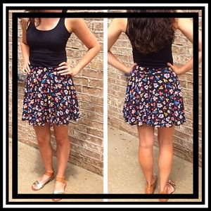 Urban Outfitters Floral Skater Skirt