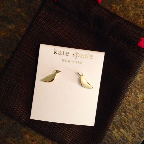 ✂️ Kate Spade Piper Gold Earrings - Picture 3 of 4