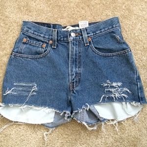 High-waisted shorts