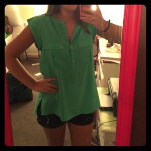 Mint sleeveless top