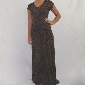 Printed cheetah Maxi dress