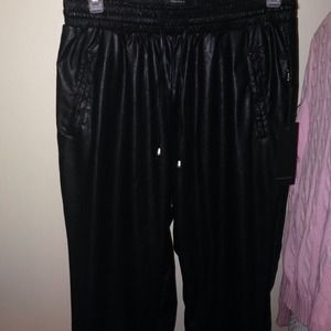 Foreever 21 leather joggers