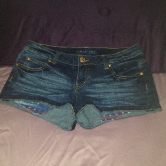 American flag pocket shorts