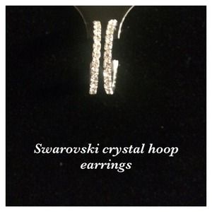Swarovski Crystal elements hoop earrings
