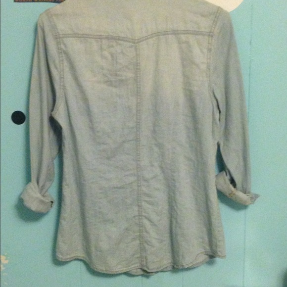 Denim look alike button up. NWOT - Picture 4 of 4