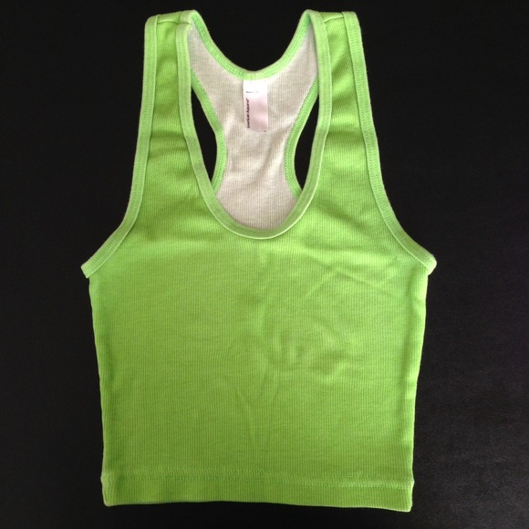 American Apparel Lime Crop Top, sz. S