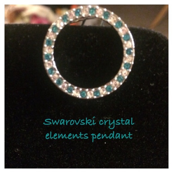 Swarovski Crystal elements pendant for necklace.