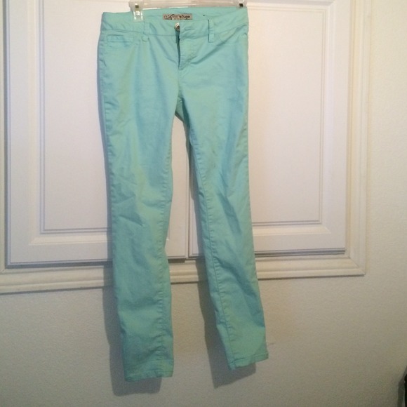 mint skinny jeans