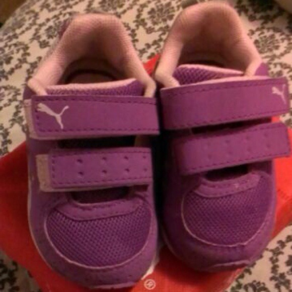 Purple and Pink PUMA'S.
