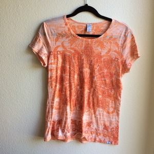 XL Orange short sleeve prAna graphic tee