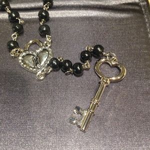 Rock rebel cute rosary style necklace
