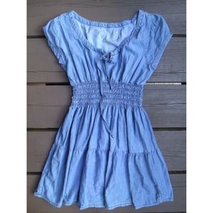 Blue chambray dress