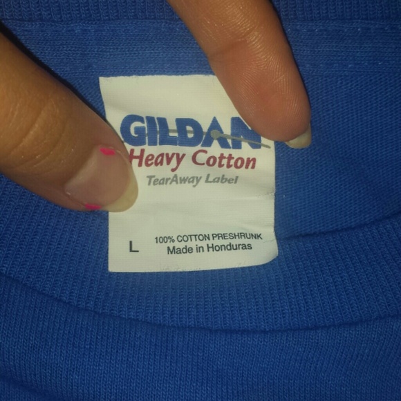 Mens Blue T-shirt - Picture 2 of 2