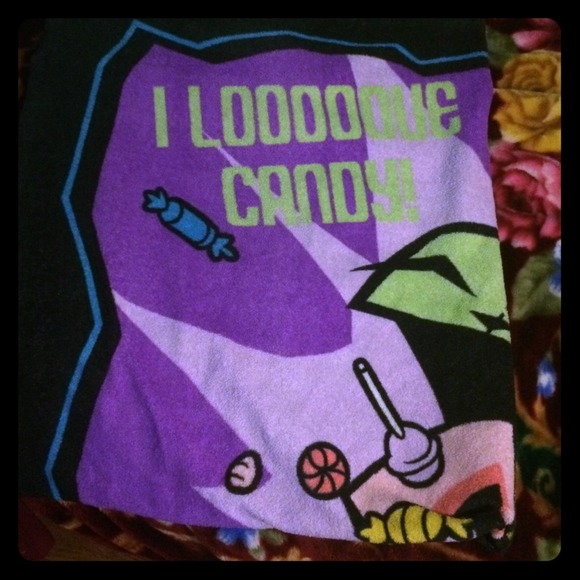 Gir I love candy blanket