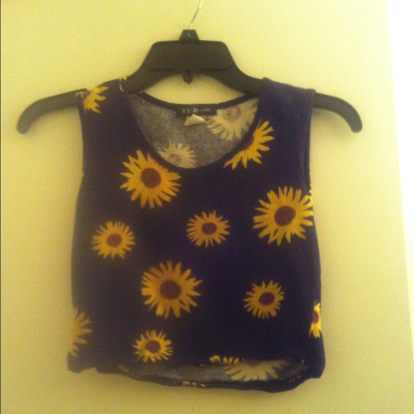 Sunflower crop top
