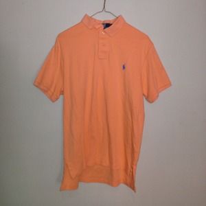 Tangerine polo shirt