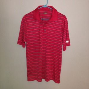 Red and black striped shirt
