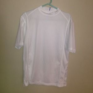 White workout shirt