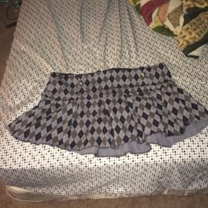Adorable Argyle Tripp Mini Skirt