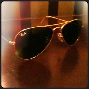 Authentic Ray Ban Aviator Sunglasses.