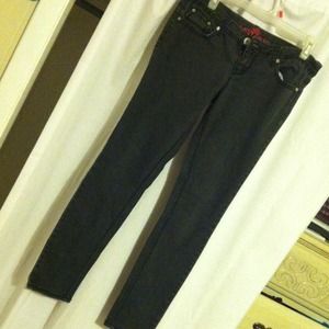 Dark charcoal skinny jeans