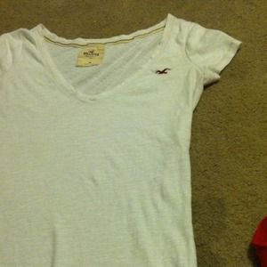 Hollister white v neck