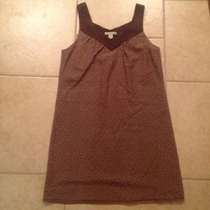 Brown eyelet tunic by Anthropologie