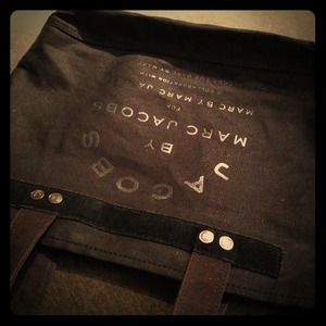 Black canvas Mark Jacobs tote