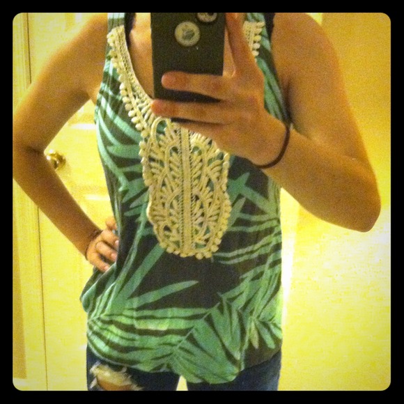 Merona medium laced top